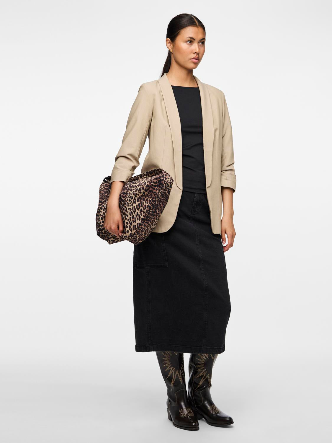 PCBOSELLA Blazer - White Pepper